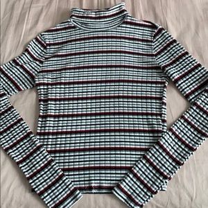 Forever 21 striped turtle neck